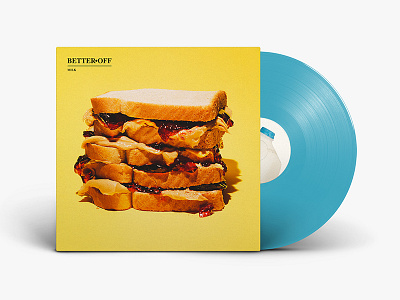 Better Off — Milk album art blue music packaging vinyl yellow