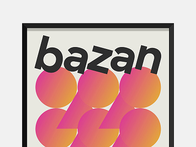 Bazan Poster abstract david bazan gradient poster