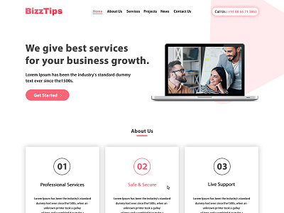 BizzTips - Business and Consulting Layout accountant advertising adviser business company consultant consulting corporate finance financial advisor hr human resources