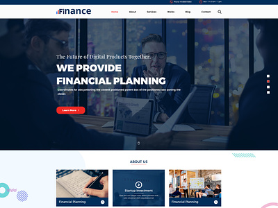 Finance - Finances/Accounting PSD Template