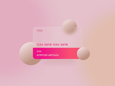 Credit Card card credit card glassmorphism ui ux