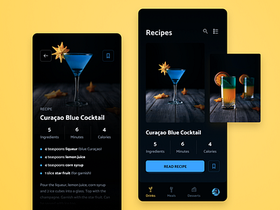 Drinks & food recipes app