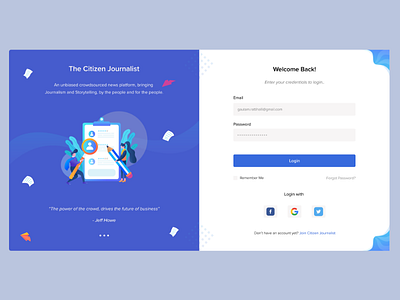 The Citizen Journalist Login