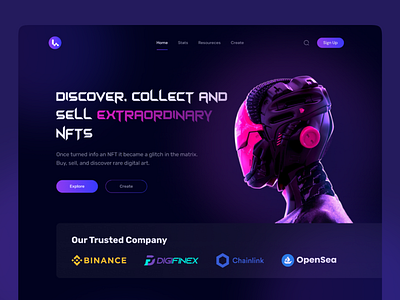 NFT Marketplace Header Exploration agency app design bitcoin blockchain coloful creativepeoples crypto app crypto art crypto exchange crypto wallet cryptocurrency exchange glassmorphism landing page nft art tocken trending ui virtual coin