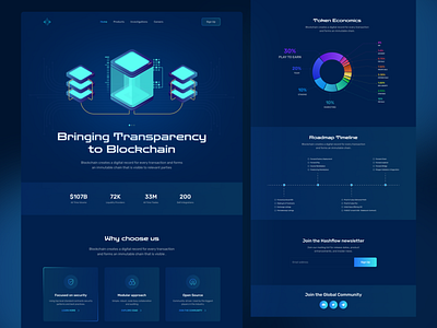 Blockchain Landing Page