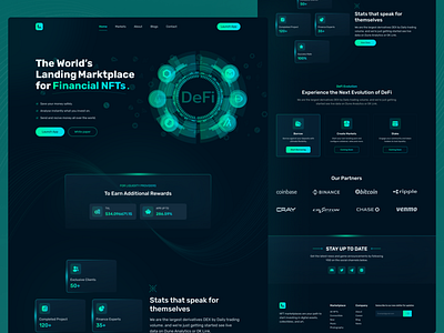 DeFi Platform Landing Page