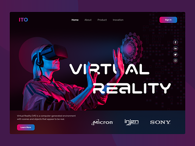 Metaverse Landing Page Header Exploration abstract artificial blockchain clean crypto cryptocurrency defi design ethereum intelligence landing page metaverse nft uidesign web design web3