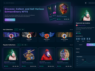 Dashboard - Nft Marketplace By Md Abadul Biswas 🔥 For Ito Team On Dribbble