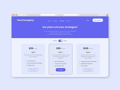 Pricing Page daily dailyui dailyui 030 dailyui 30 dailyuichallenge design flat minimal pricing pricing page pricing plan ui uidesign uiux