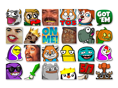 Twitch Emotes emote emotes illustraion twitch twitchemote twitchemotes