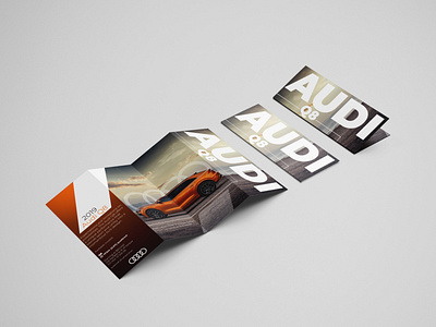 Audi Q8 Accordion-Fold Brochure audi brochure brochure design brochure mockup concepts printing