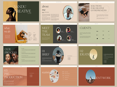 Sandu Creative Portfolio Template brand presentation media kit portfolio design presentation design