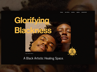 Glorifying Blackness - Web Design brand presentation squarespace web design