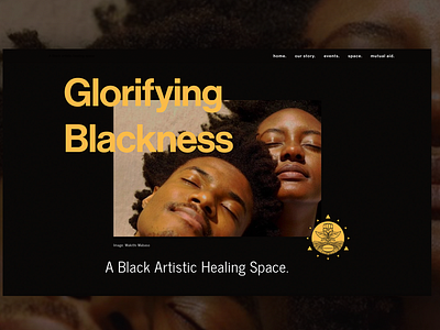 Glorifying Blackness - Web Design