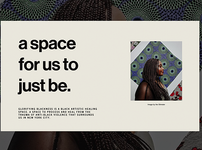 Glorifying Blackness - Web Design brand presentation squarespace web design