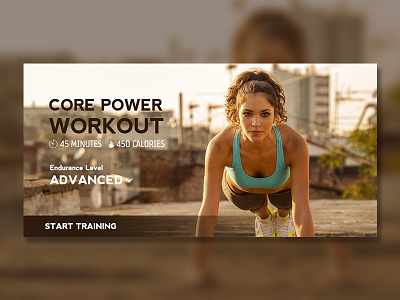 Fitness Card 100 days of ui calories card cta design exercise fitness training ui ux workout
