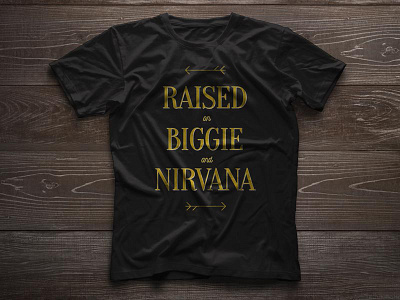 Biggie And Nirvana apparel clothing design t shirt texture typography