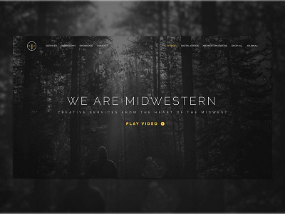 MWO - Header dark hero midwest midwestern originals nature ui video web design