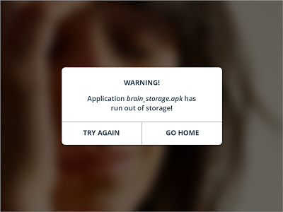 Go Home Dialog apk dialog funny storage try again ui design warning wore out