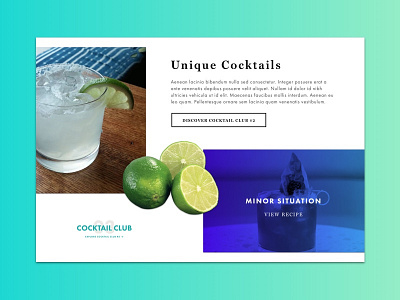 Cocktail Club Homepage alcohol bar branding drinks exploding grid group kansas city liquor meeting monthly
