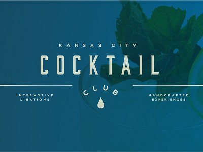 Cocktail Club Recipe Cards - Back alcohol branding club cocktail design drop kansas city liquor logo mark