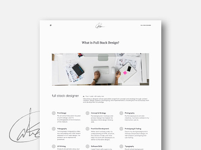 Portfolio Redesign - Full Stack Designer clean designer full stack hero mobile portfolio responsive slider ui ux videography website