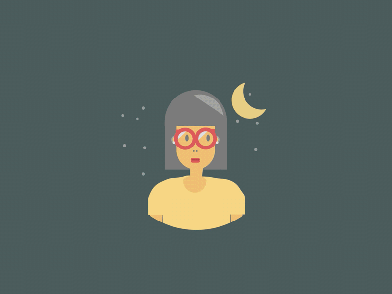 Day and Night principle transition nightime daytime illustration character animated gif