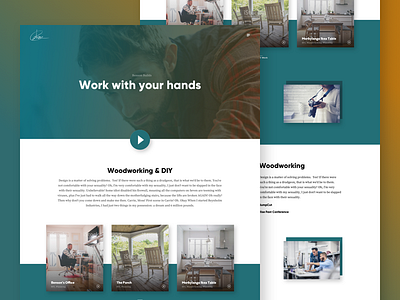 Benson Builds - Portfolio Page about page details full stack designer portfolio woodworking
