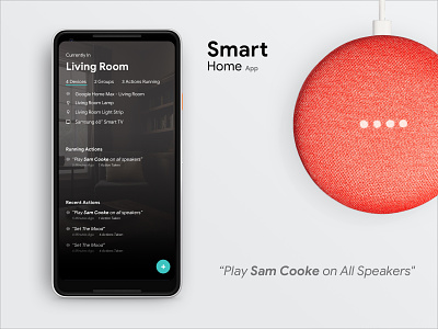 Smart Home App app connected devices google assistant siri smart home smart lights smart tv ui