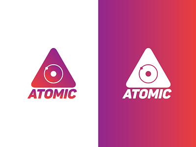 Atomic atom atomic logo logos logotype logotypes