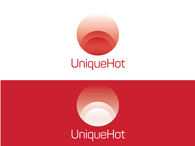 UniqueHot abstract gradient hot logo logos logotype