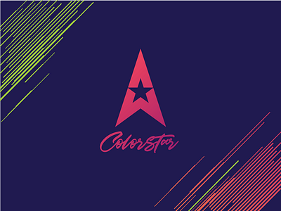 Colorstar color gradien gradients logo logopack logos star stars