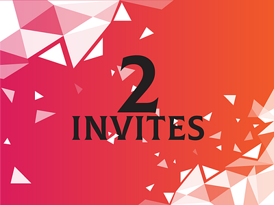 2x Dribbble Invitation To Giveaway dribbble invitation invite opportunity photo