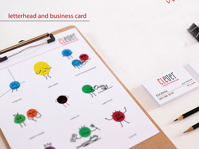Letterhead and business card branding graphic design
