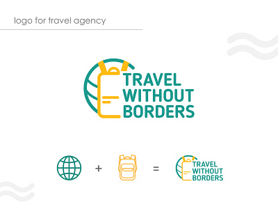Travel agency branding design graphic design logo