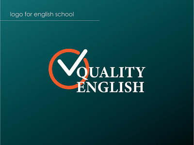 Logo for English school adobe illustrator branding design graphic design logo vector