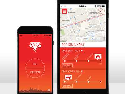 Toronto Transit Commission App Design app css3 design html5 jquerymobile ttc ui ux