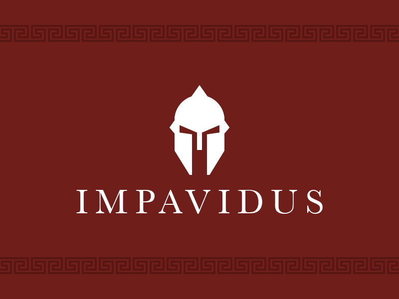 Impavidus Logo logo roman sparta helmet