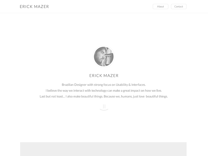 New Website WIP clean minimalism