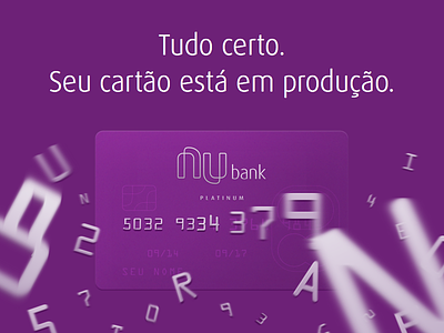 Card in Transit - Email Header bank card clean credit creditcard email fintech nubank