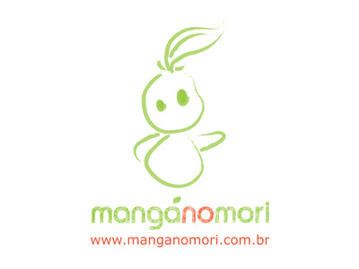 Mangá no Mori Logo anime character design logo logotype manga manga no mori manganomori