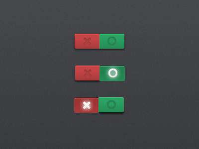 On/Off Switch button dark interface off on smooth switch ui