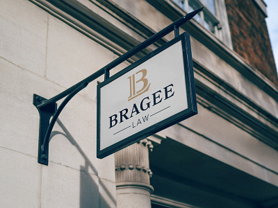 Bragee Law attorney branding law legal logo logodesign outdoor signage