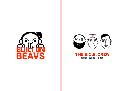 Built on Beavs Branding branding logodesign podcast podcast art podcast logo podcasting sports sports branding sports logo