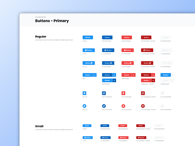 WORKetc Buttons Collection adobe xd angular app b2b buttons component crm dashboard madewithadobexd material material design saas design ui kit ui ux uisaas ux web app web application worketc xd