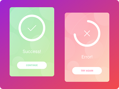 Daily UI :: 011 - Flash Message (Error/Success) app application clean daily 100 challenge daily ui 011 dailyui design download error feedback flash message illustration interface success ui ux