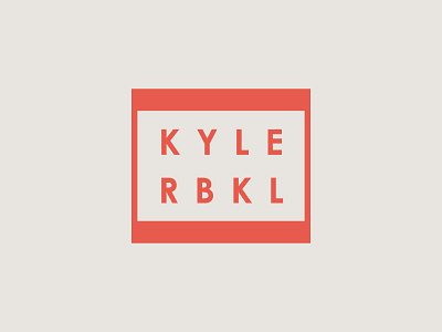 KYLE RBKL brand logo mark personal logo