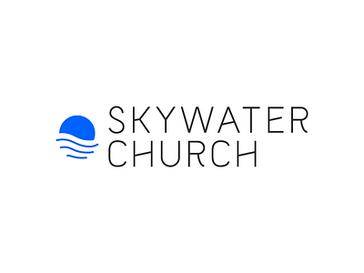 SkyWater Full Logo brand branding logo minimal simple type typography wordmark