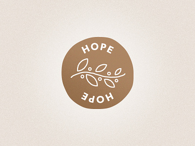 Hope badge hope icon logo logo badge olive branch