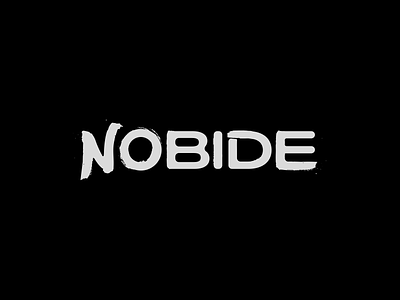 Nobide branding lettering logo design logotype texture typography